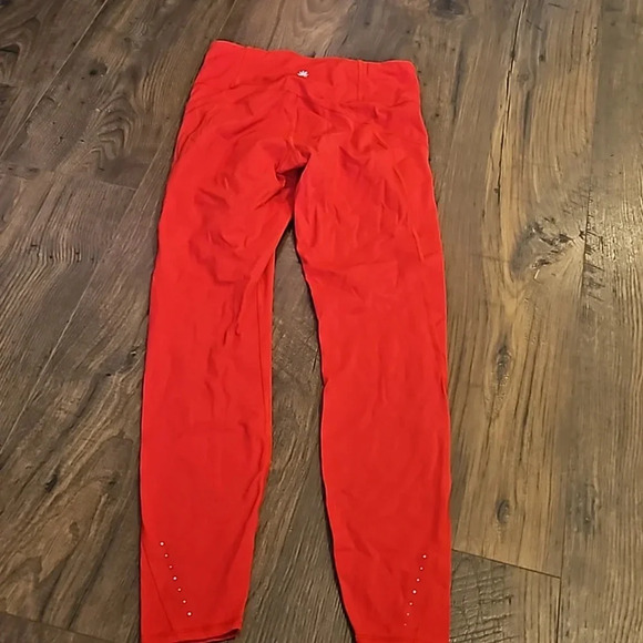 Athleta Pants - Athleta Rainer Tight Reflective Leggings Sz xs Red